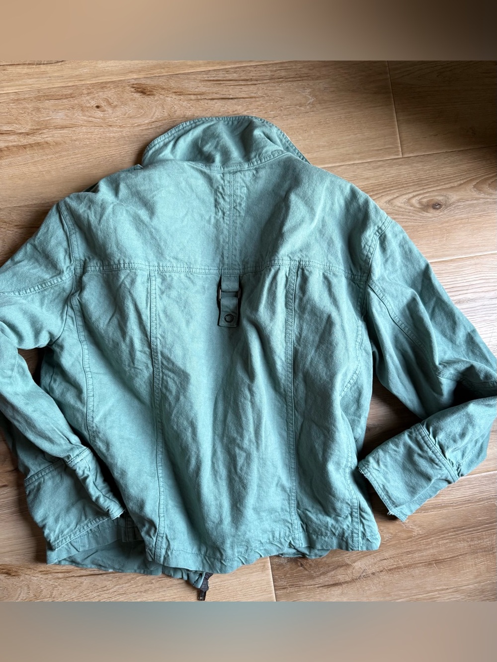 Free People We The Free Sage Green Jacket with Front Pockets - Picture 4 of 8